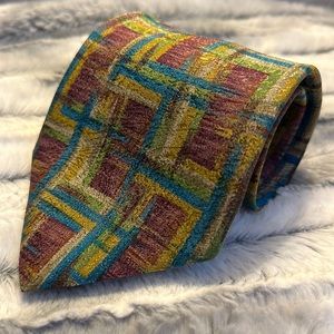 Vintage Missoni abstract print tie